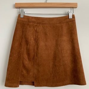 Velvet Brown Pencil Skirt